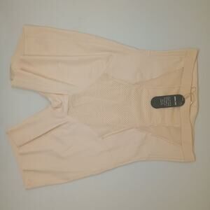 New Open Chic Nude Beige High Waist Smoothing Shapewear Shaper Shorts size sm